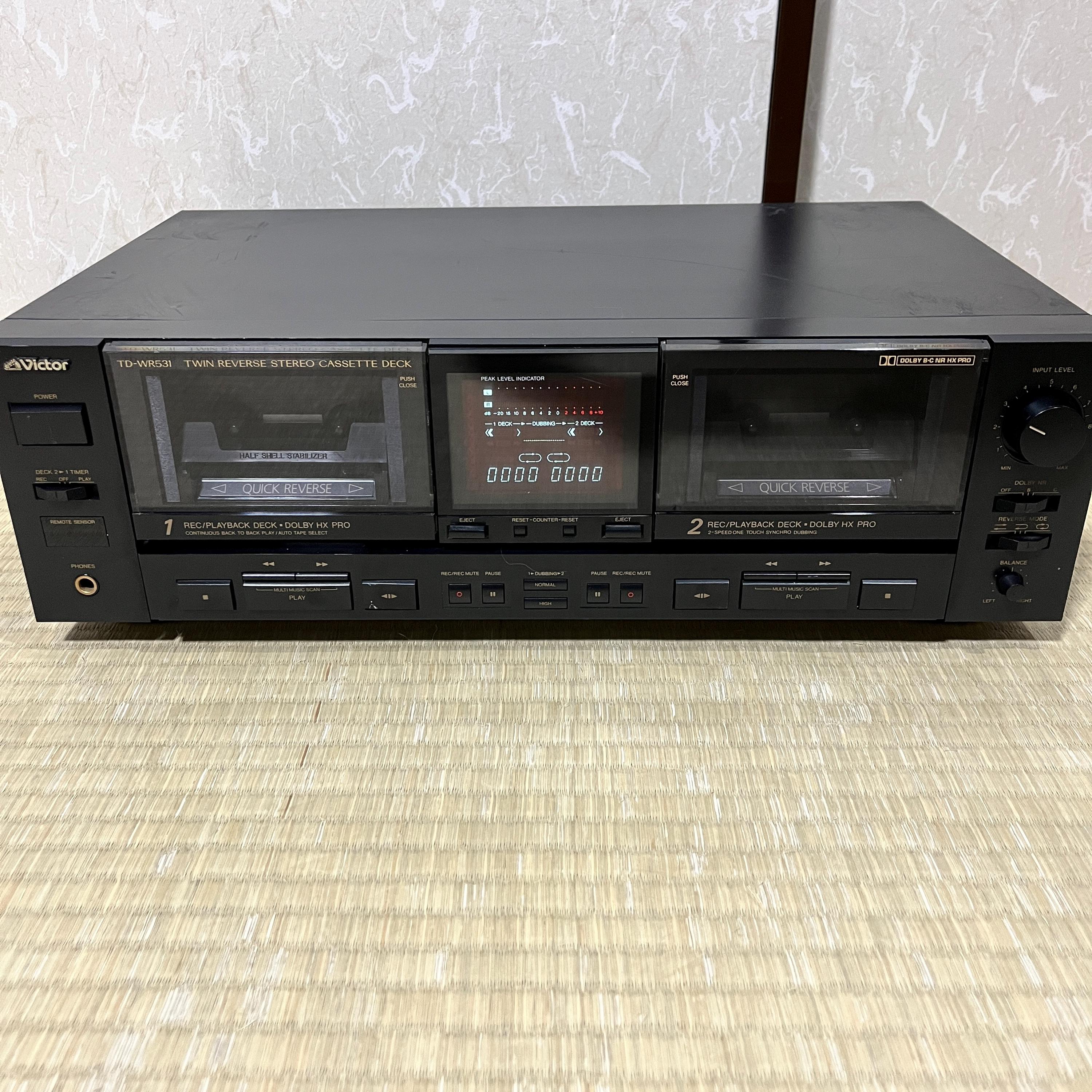 Victor TD-WR531 Twin Quick Reverse Cassette Deck – Vintage JVC
