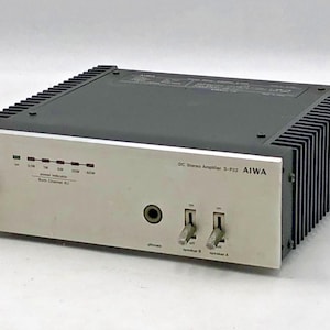 Vintage Aiwa S-P22 DC Stereo Power Amplifier Tested Works