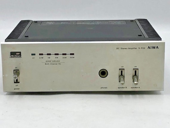 Vintage Aiwa S-P22 DC Stereo Power Amplifier Tested Works - Etsy