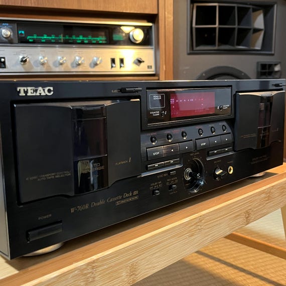 Buy TEAC W-760R Double Cassette Deck | Right Deck Working | Left
