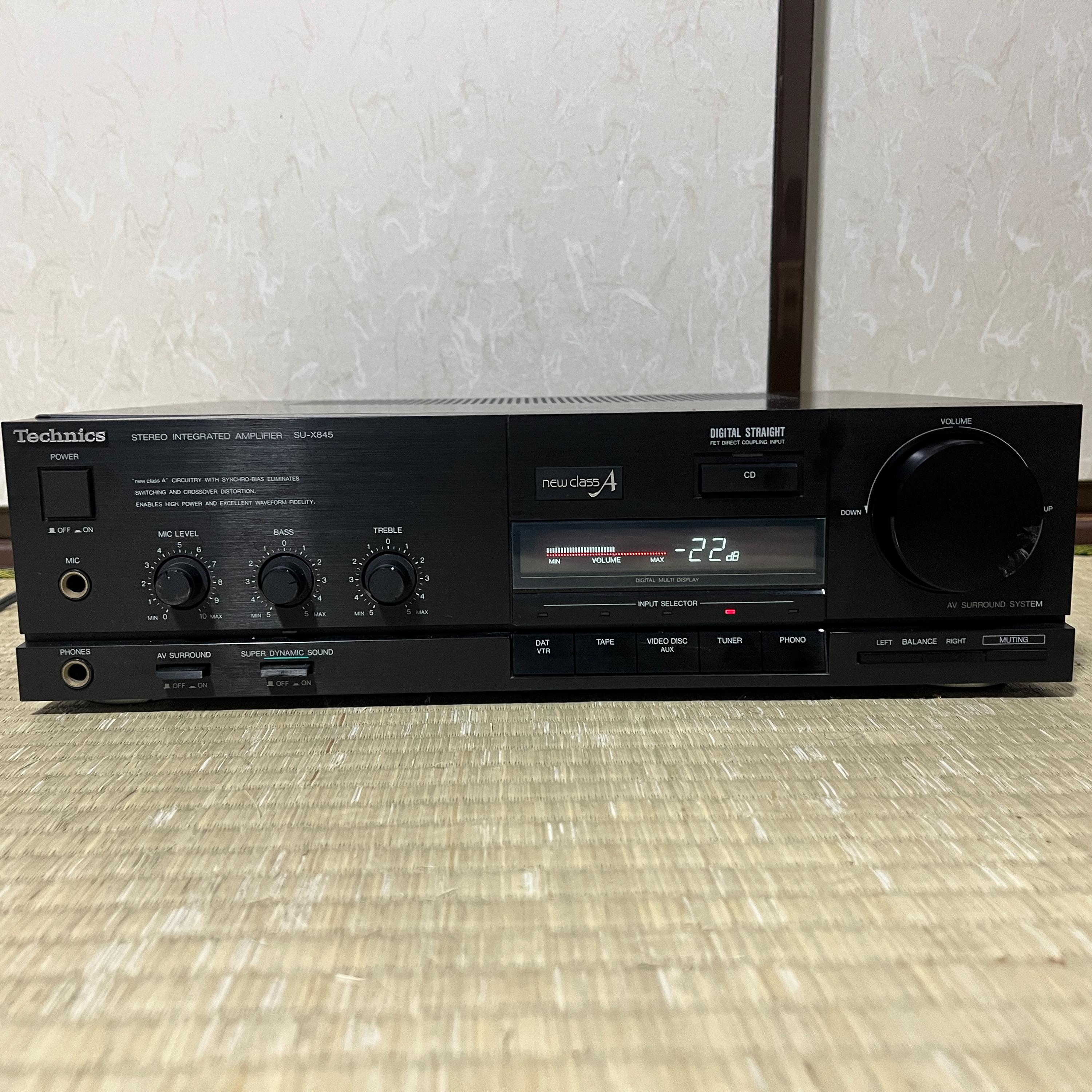 ■動作品■Technics システムコンポ ST-X845 SH-E70A SL-J80R SB-CD650 SU-X845 SL-X845 RS-X845 ❤️Technics SU-X845 | new class A Amplifier ❤️Technics SL-J80R