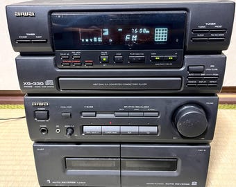 Aiwa XG-330 Vintage Stereo System | CD & Dual Cassette Deck (not