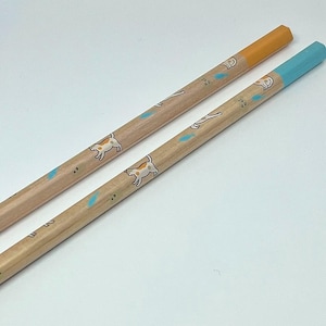 Made in Yamagata Japan Mitsubishi UNI Kawaii Cats 2B Pencil Set 2pcs