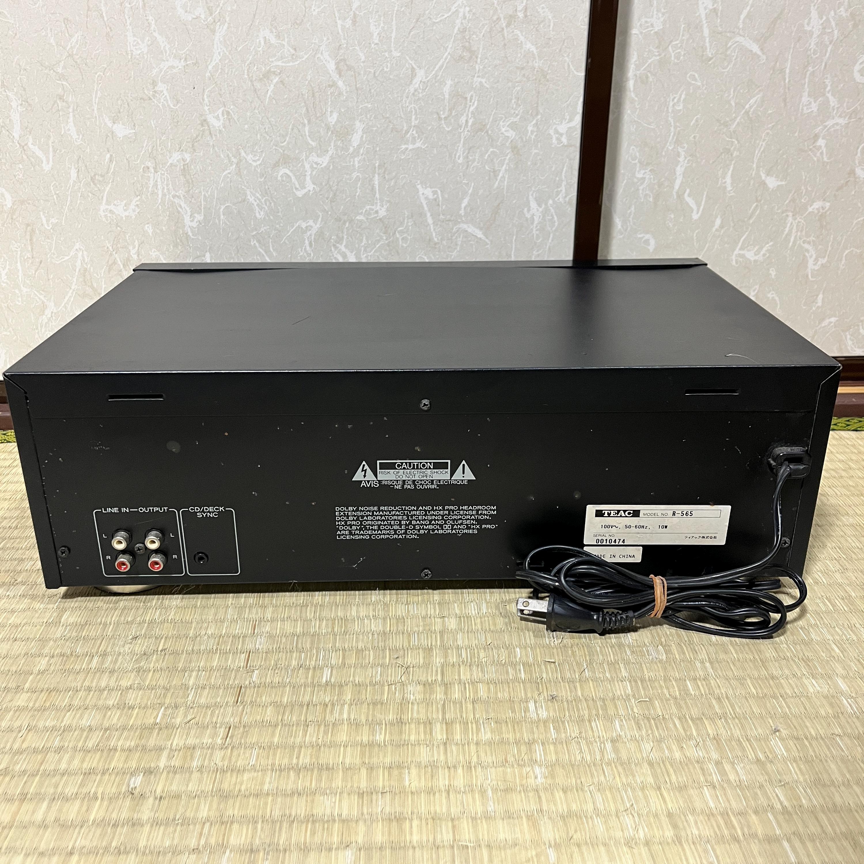 TEAC R-565 ステレオHi-Fiカセットデッキ – ヴィンテージ