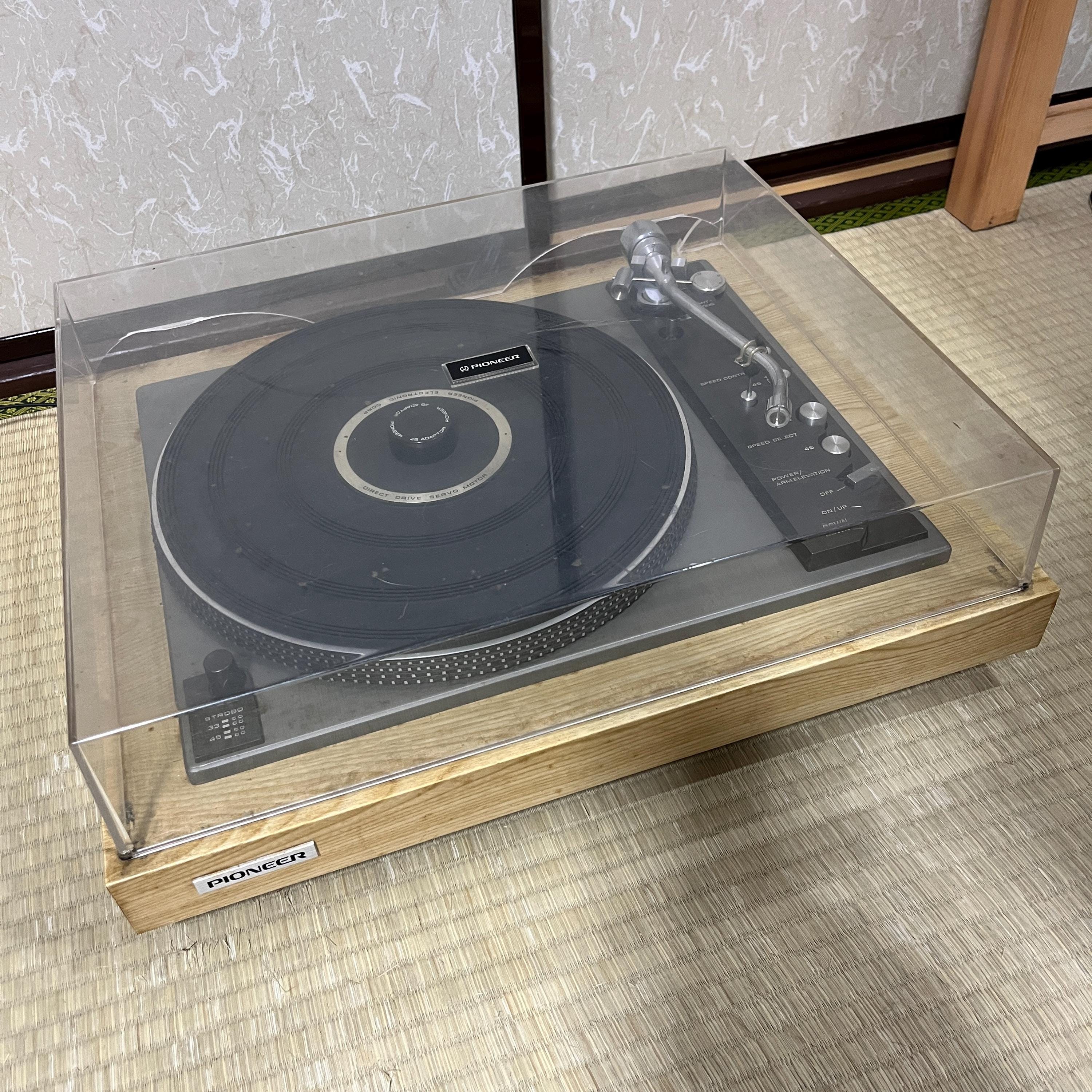ビンテージ パイオニア PL-A58 自動ターンテーブル – 回転動作 – 針