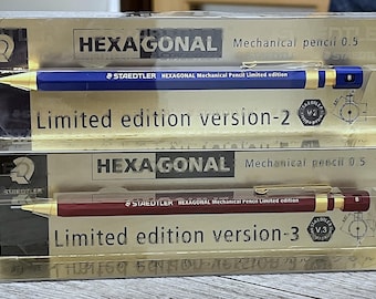 Staedtler Hexagonal Mechanical Pencil Set Ver.2 Limited Edition – Red & Blue SET