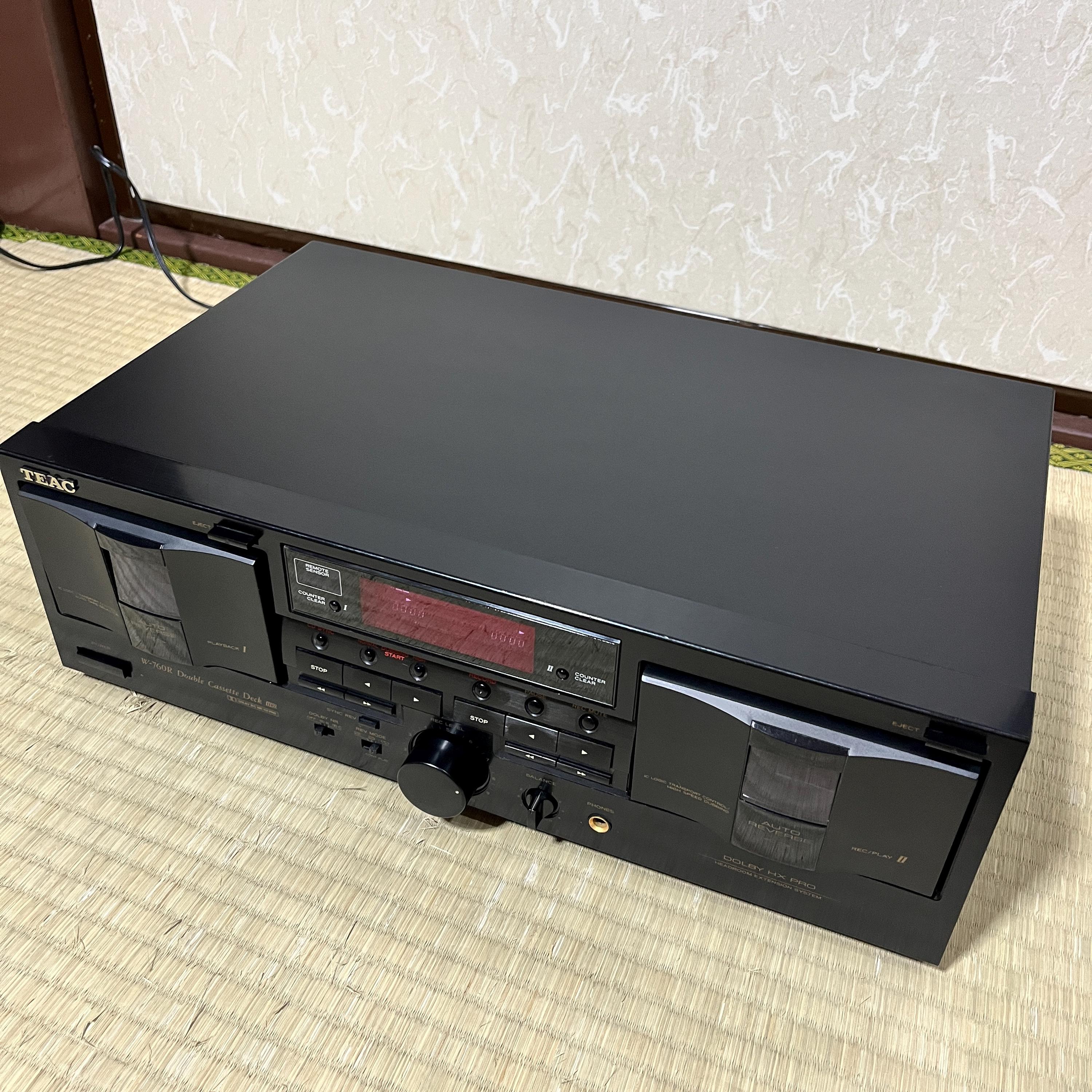 Vintage TEAC W-760R Double Cassette Deck – Auto-reverse, Dolby B/C