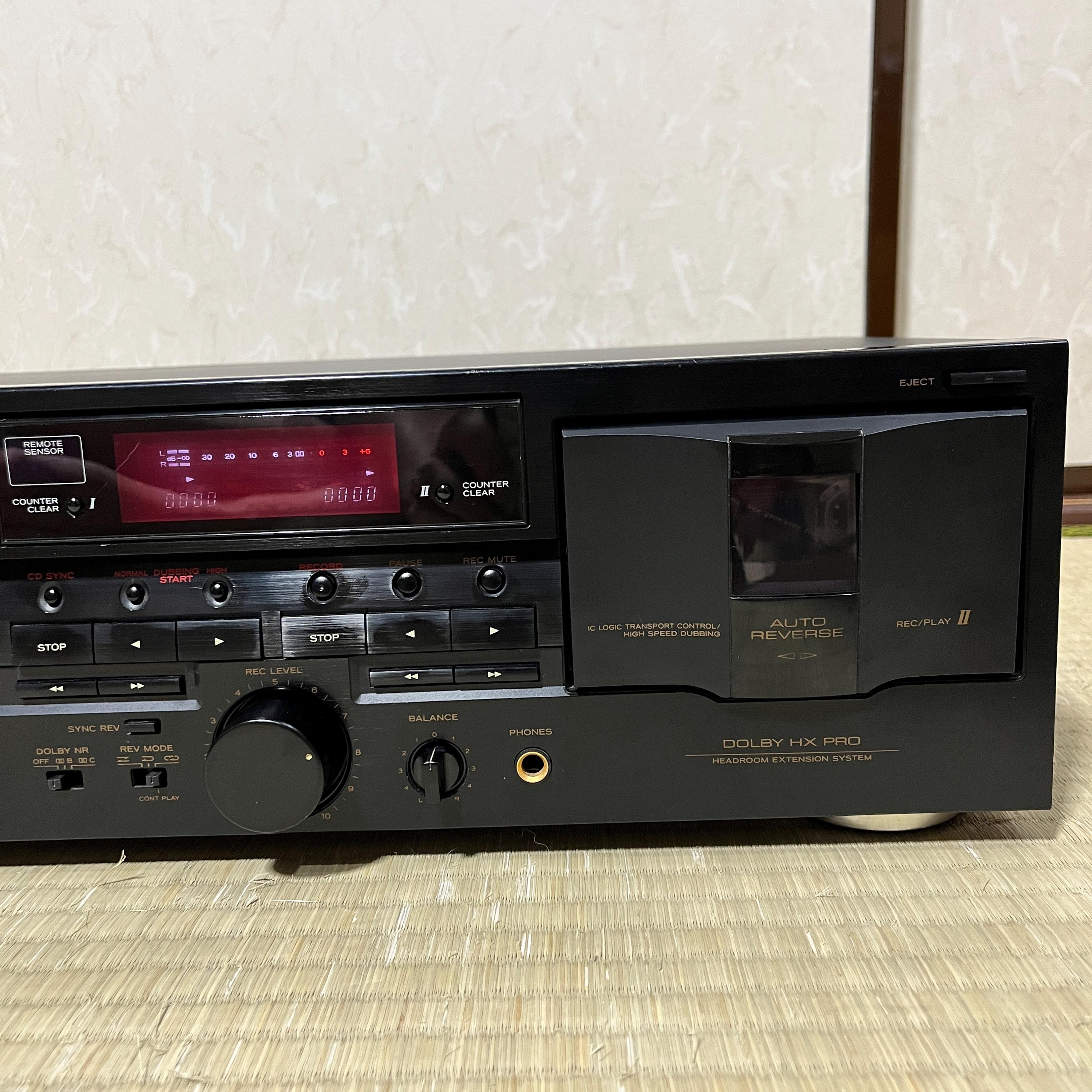 Vintage TEAC W-760R Double Cassette Deck – Auto-reverse, Dolby B/C