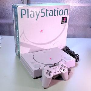 Sony PlayStation 1 PS1 Console | Original Box | Controller | Cables Included