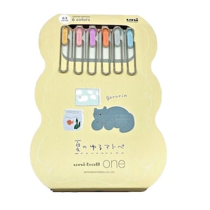 Uni Ball One Natsu No Yuru Matope 0.5mm Pen Limited Edition 6 Set of Colors