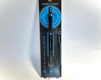 Limited Edition FLASH BLUE Uni Kuru Toga 0.5mm Pencil - Japanese Collectible