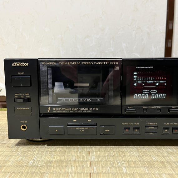 Victor TD-WR531 Twin Quick Reverse Cassette Deck – Vintage JVC