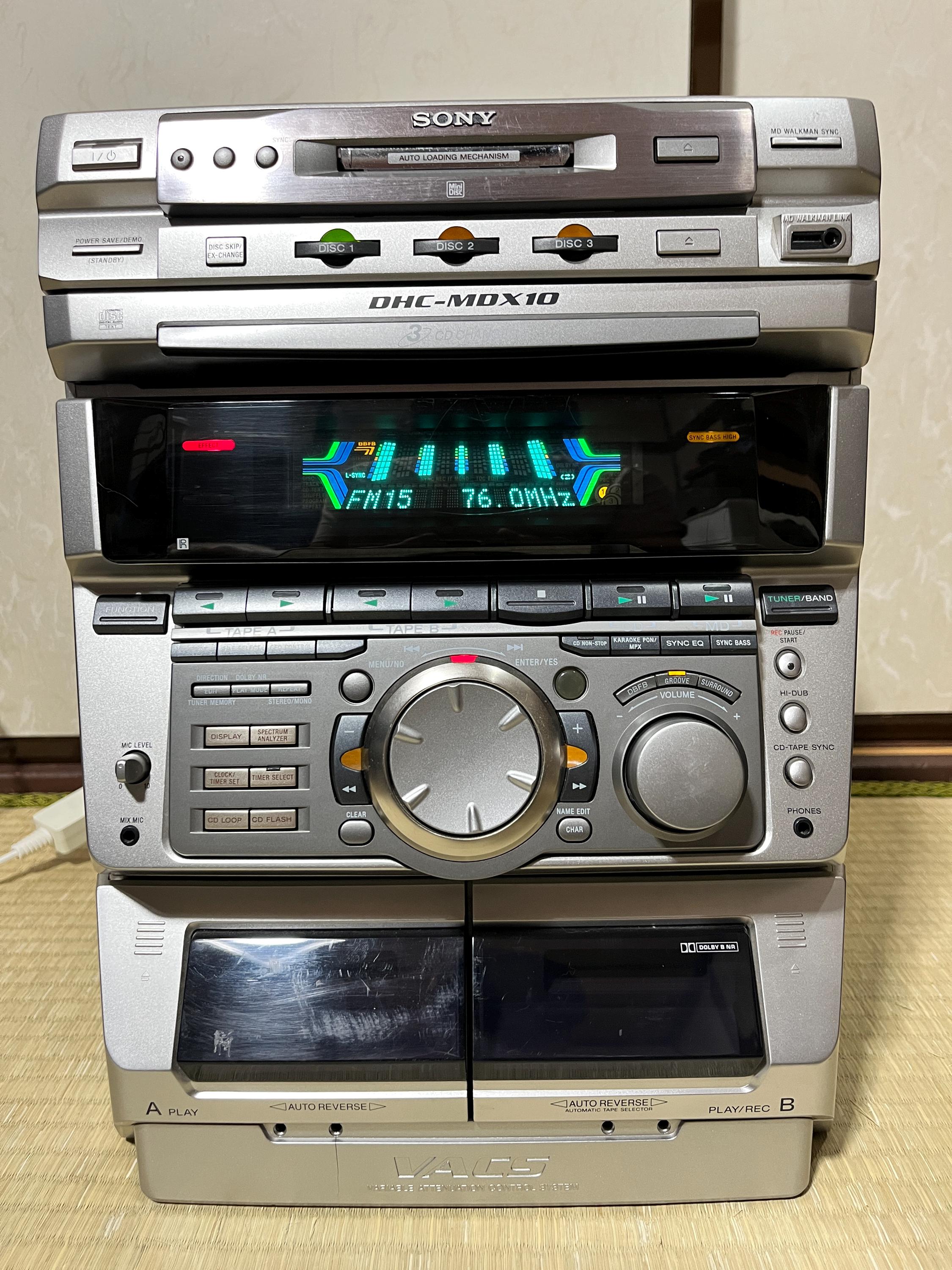 Sony Dhc-mdx10 Mini Hi-fi Stereo System — FM Works - Etsy