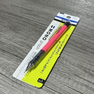 Tombow Mono Graph Neon Color Mechanical Pencil & Eraser 0.5mm  -Made in Japan