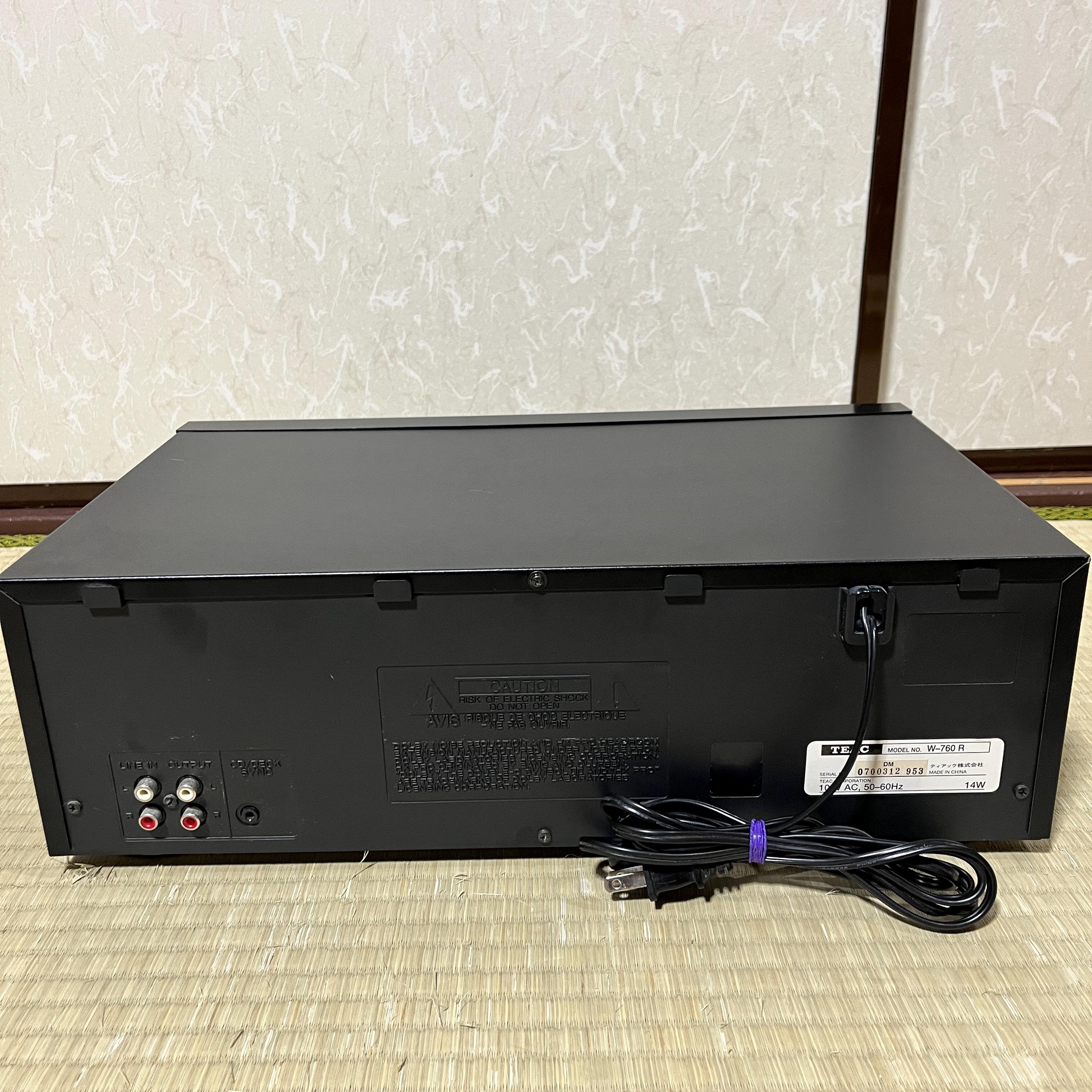 ヴィンテージ TEAC W-760R ダブルカセットデッキ – オートリバース