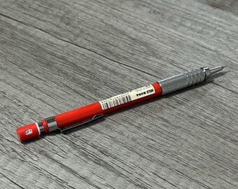 Muji Balanced Mechanical Pencil 0.5mm Red - Ergonomic Design, Precise Writing