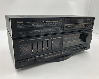 Sansui 33CD-Rアンプ+グラフィックイコライザー MPサウンドTV Sansui 33CD-R Amplifier+graphic Equalizer and MP Sound Tvtuner