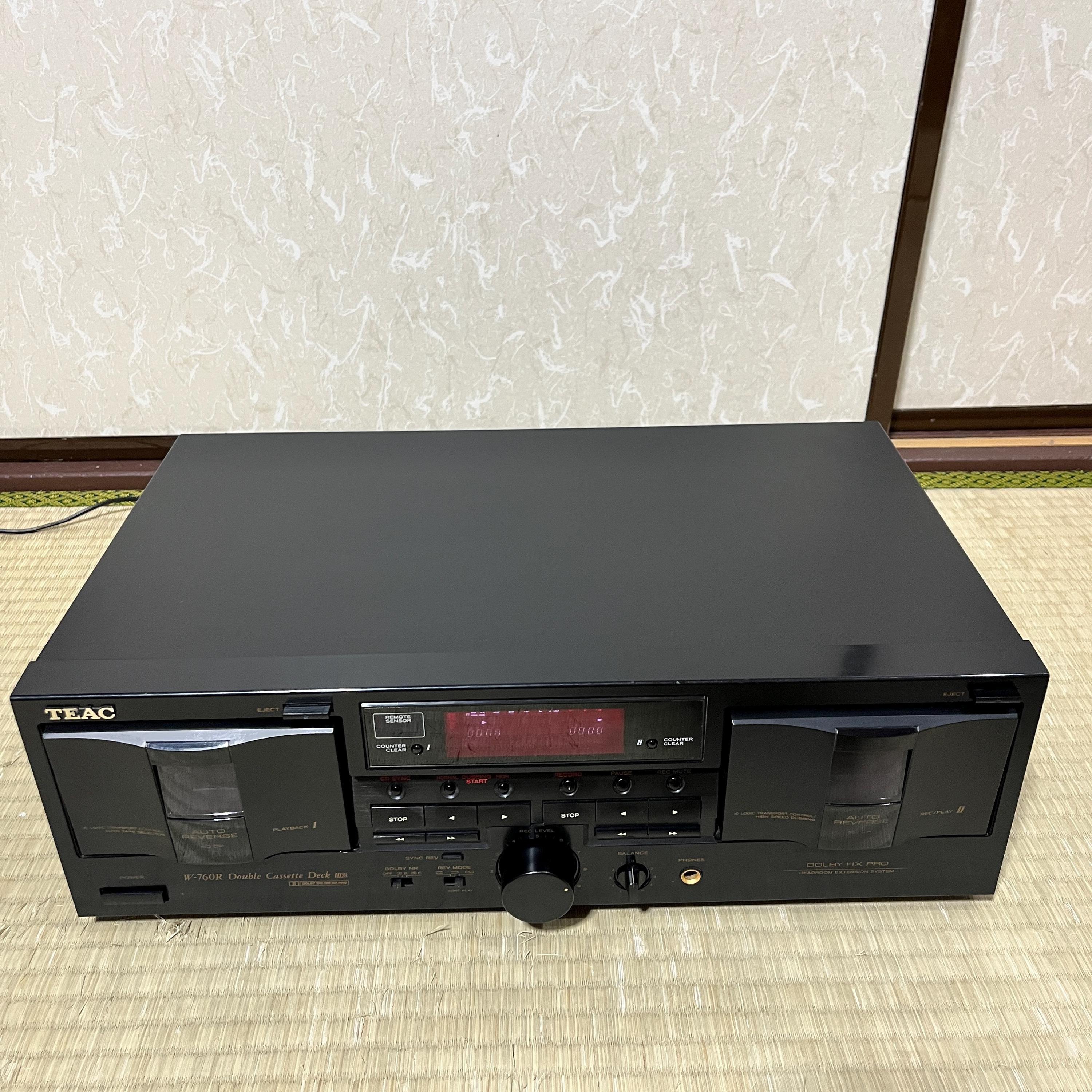 TEAC カセットデッキ　W-760R ヴィンテージ TEAC W-760R ダブルカセットデッキ – オートリバース