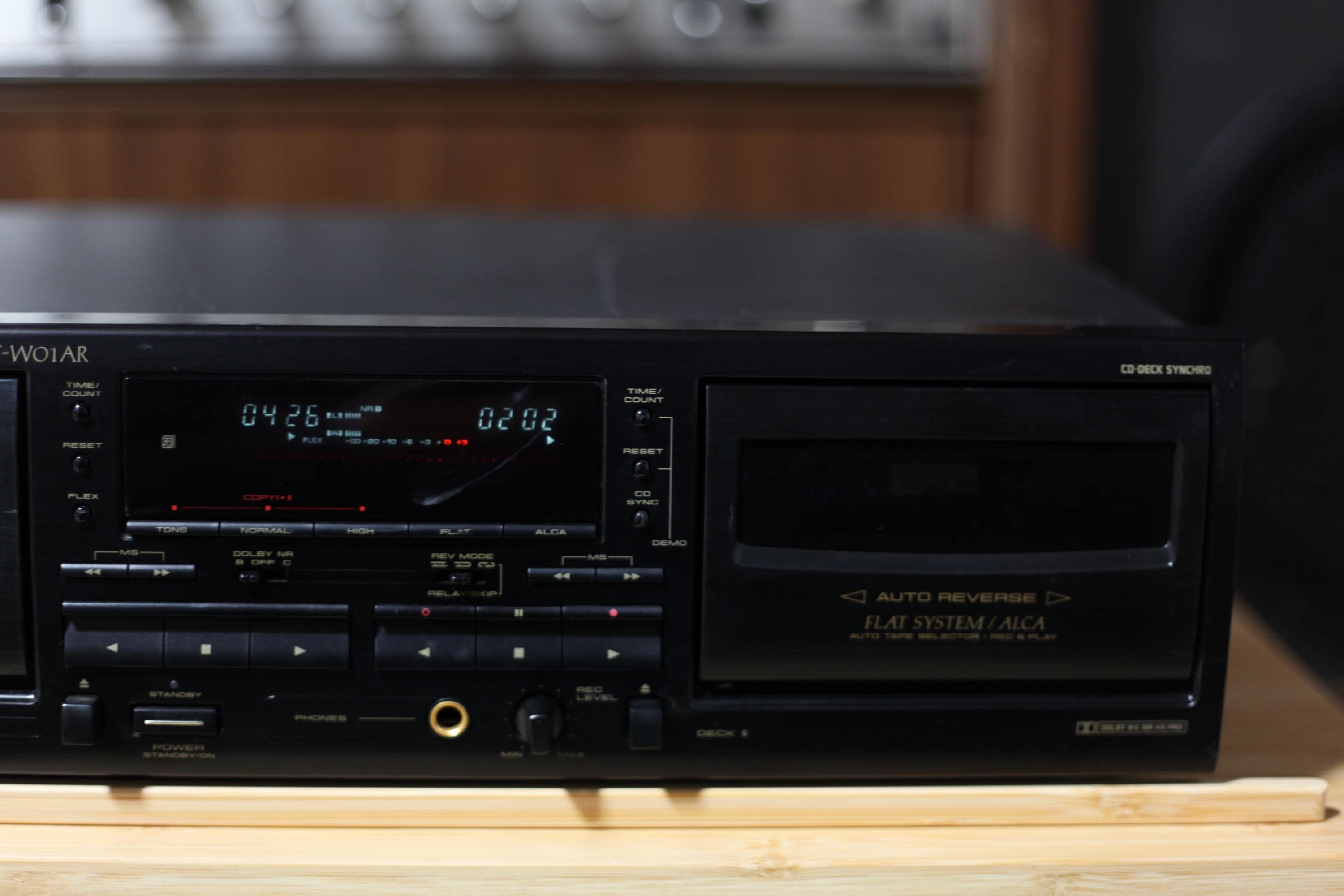 Pioneer T-W01AR Stereo Double Cassette Deck – Working Condition