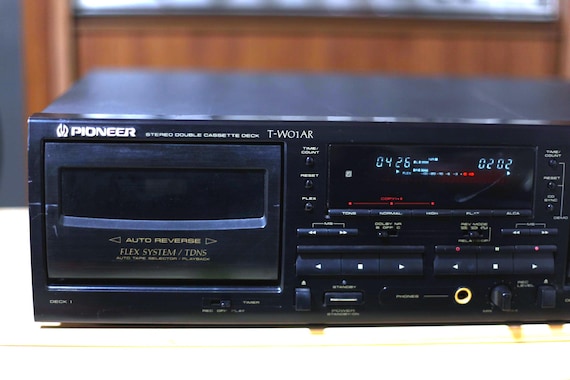 【動作OK！！】ダブルカセットデッキ　PIONEER　パイオニア　T-W01AR Pioneer T-W01AR Stereo Double Cassette Deck – Working Condition