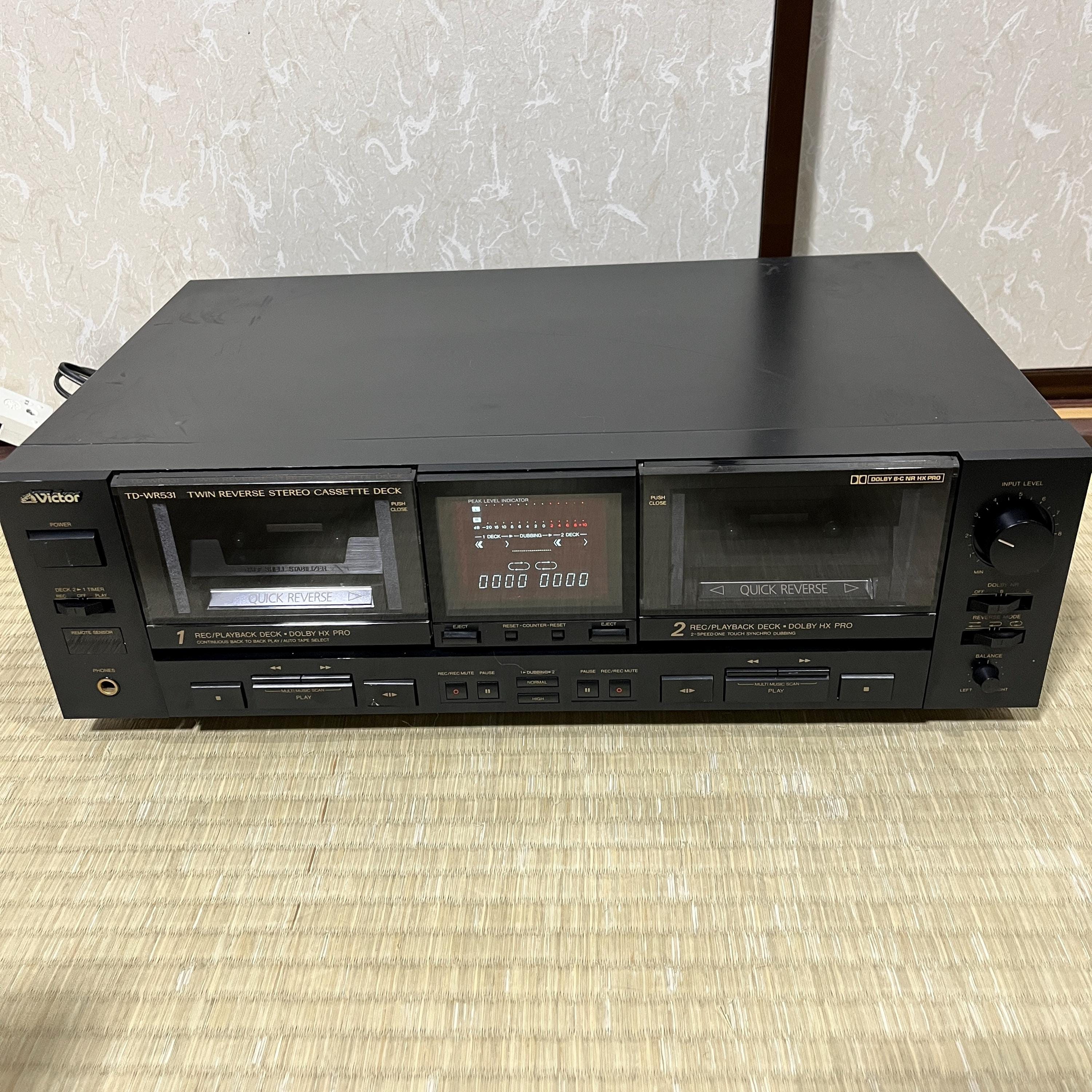 Victor TD-WR531 Twin Quick Reverse Cassette Deck – Vintage JVC