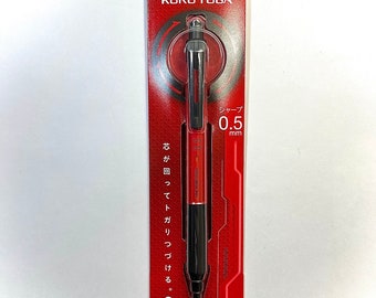 Limited Edition Metallic Red Uni Kuru Toga 0.5mm Pencil - Japanese Collectible