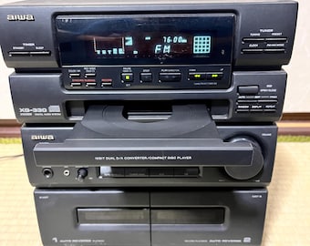 Vintage Aiwa Stereo System XG-330 | Tuner Working (CD & Cassette