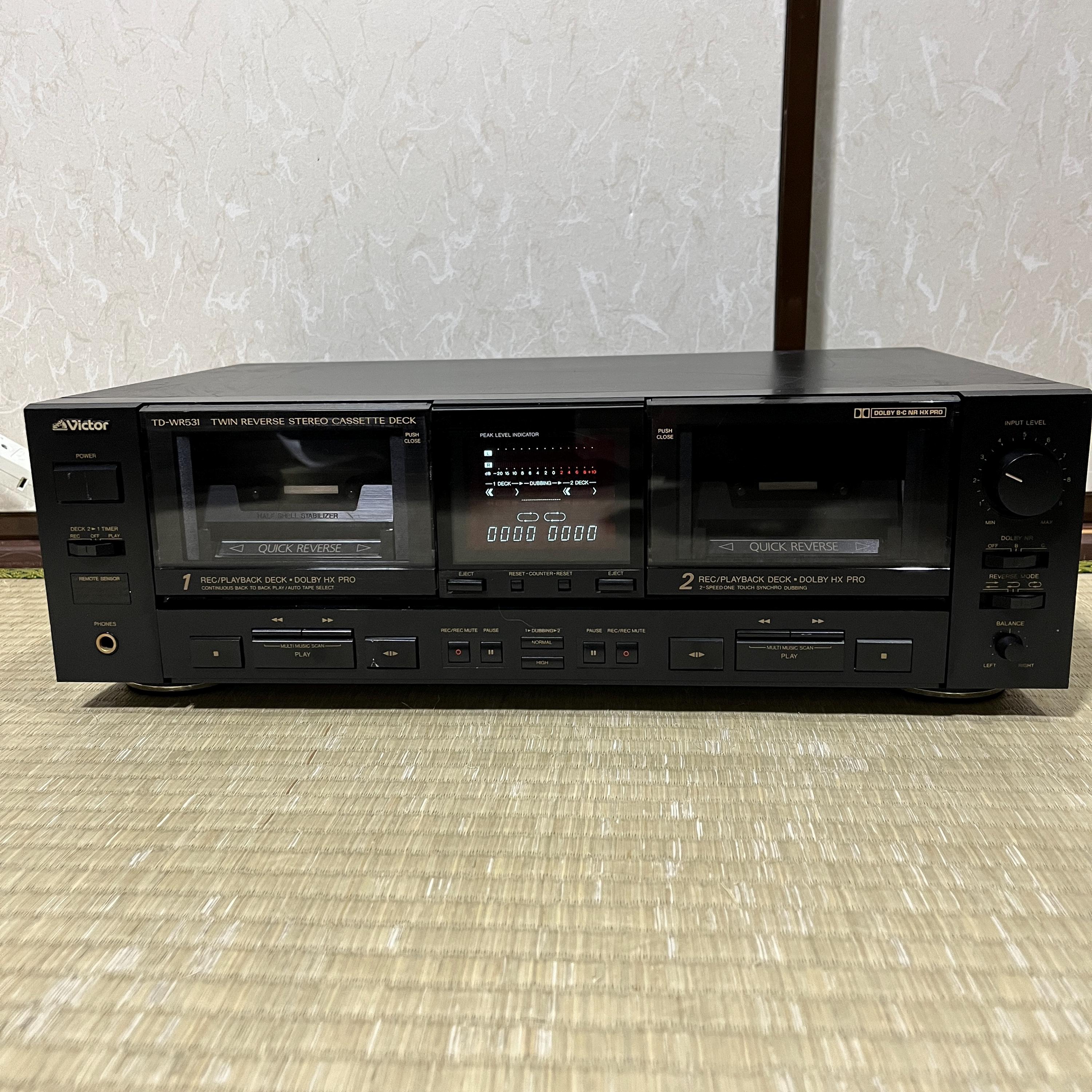 Victor TD-WR531 Twin Quick Reverse Cassette Deck – Vintage JVC