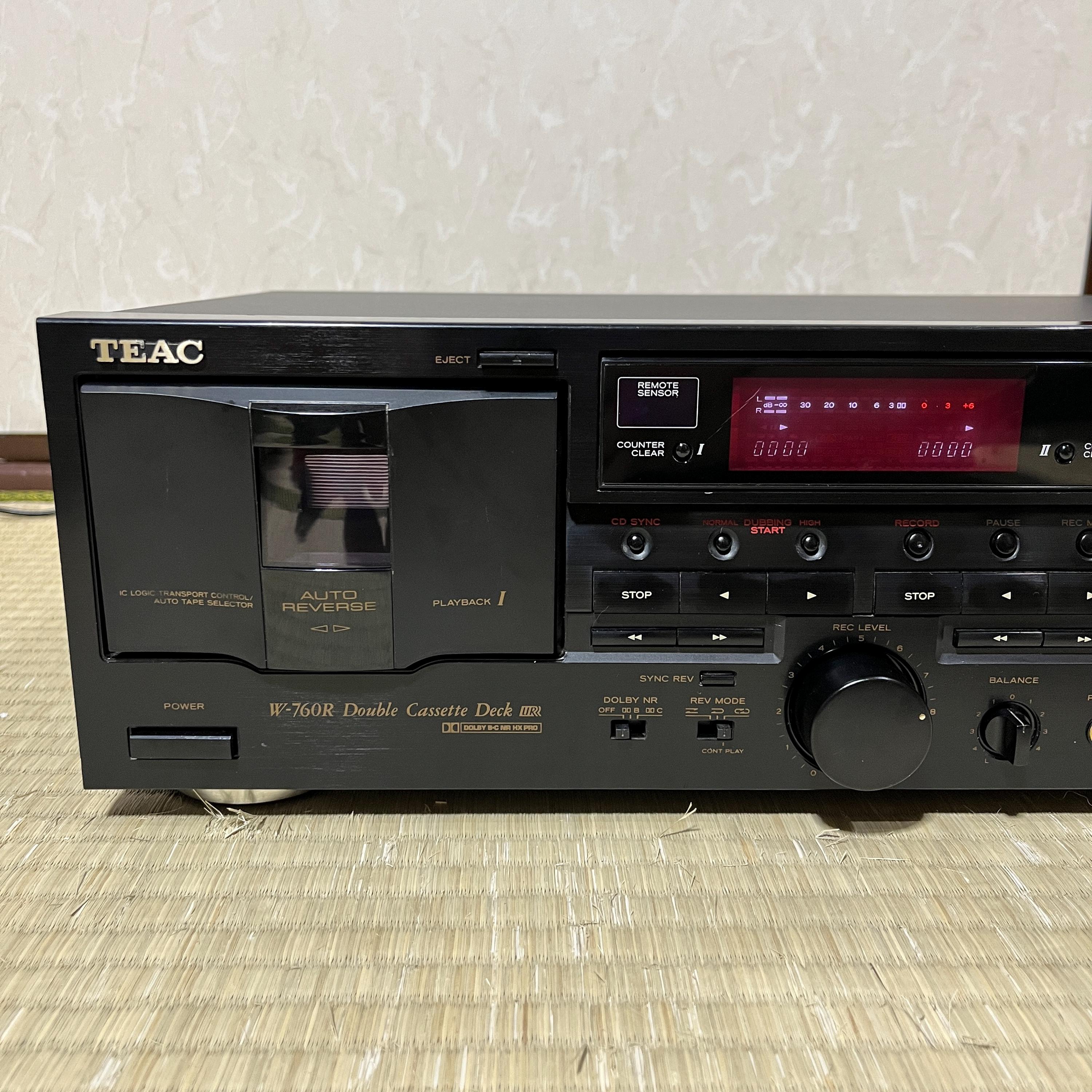 ヴィンテージ TEAC W-760R ダブルカセットデッキ – オートリバース