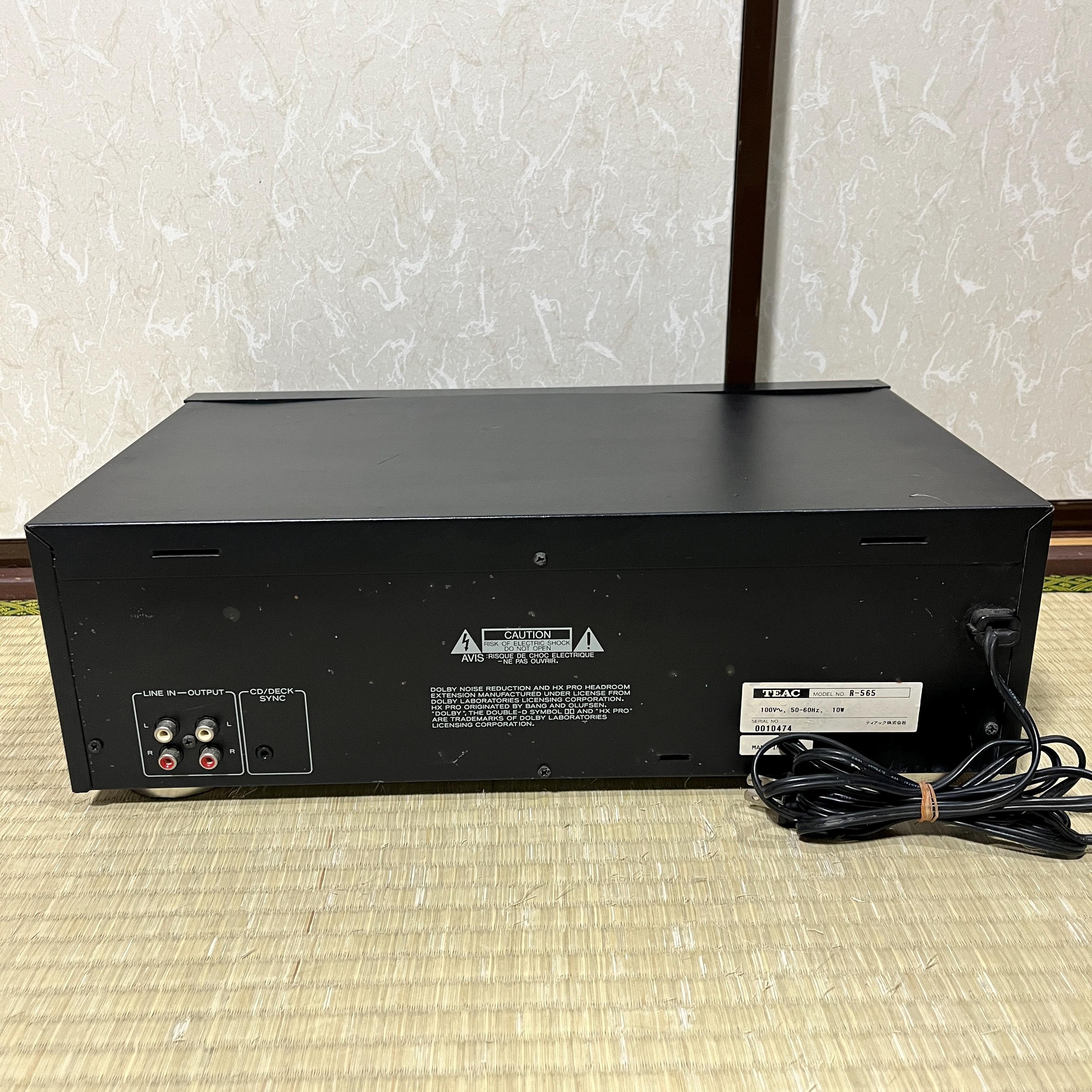 TEAC R-565 ステレオHi-Fiカセットデッキ – ヴィンテージ