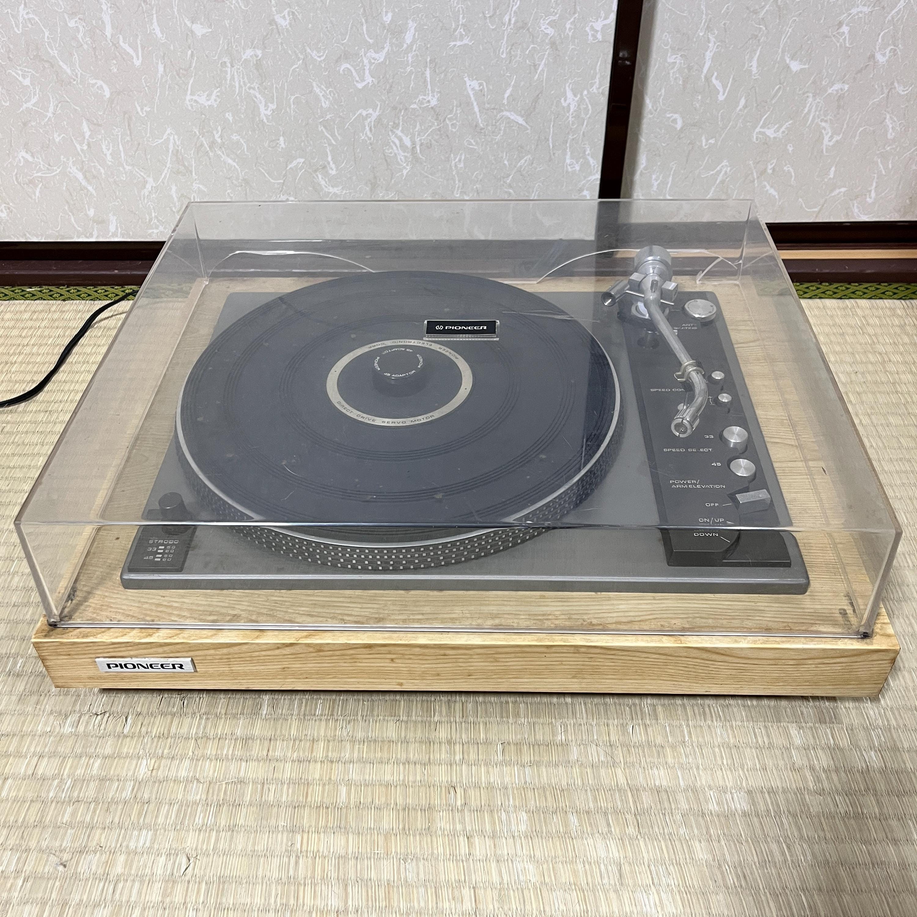 ビンテージ パイオニア PL-A58 自動ターンテーブル – 回転動作 – 針
