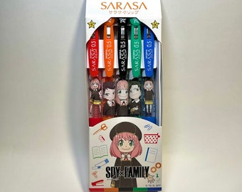 Spy Family Sarasa Clip 0,5 mm, série limitée de 5 couleurs de 0,5 mm - Exclusivité Japon