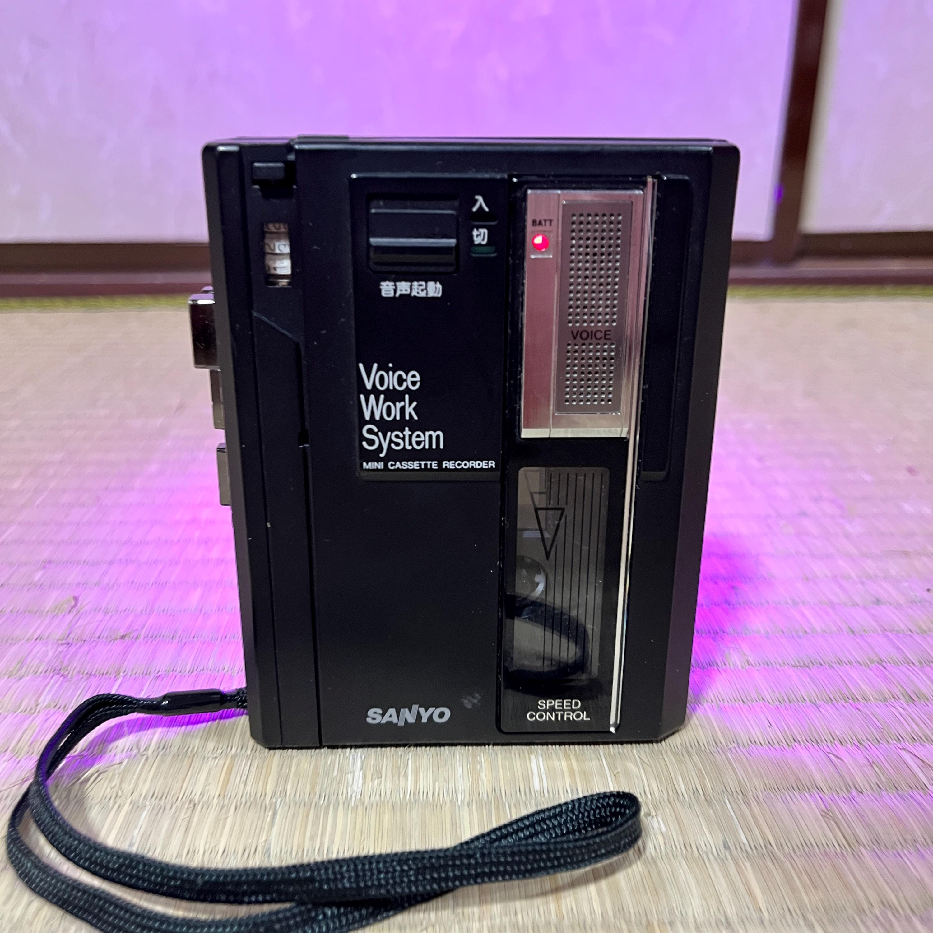 Sanyo MR-55 Portable Cassette Recorder – Vintage Voice Recorder