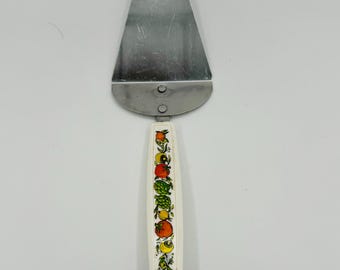 Vintage EKCO Spice of Life Pie Server: Chromium Plated Cottagecore Kitchen Utensil