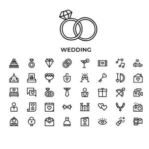 Iconos de boda