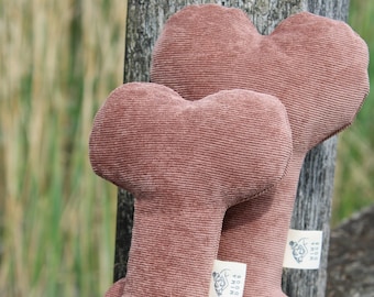 Dog Toy • Corduroy Bone • Brown