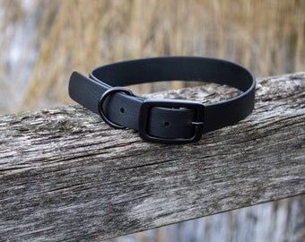 Biothane collar • Waterproof • black