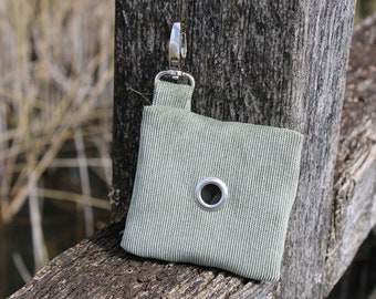 Poop bag dispenser • Poop bag holder • olive • cord