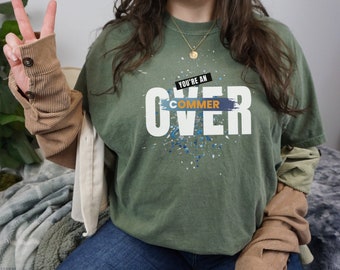 Faith-Inspired Comfort Color Tee - Trendy Christian Apparel with Bible Verse - Oversized Shirt for Stylish Jesus Believers