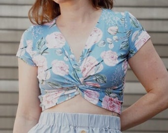 eBook Crop-Top "Leyla" Size 30-50 Sewing Pattern & Instructions