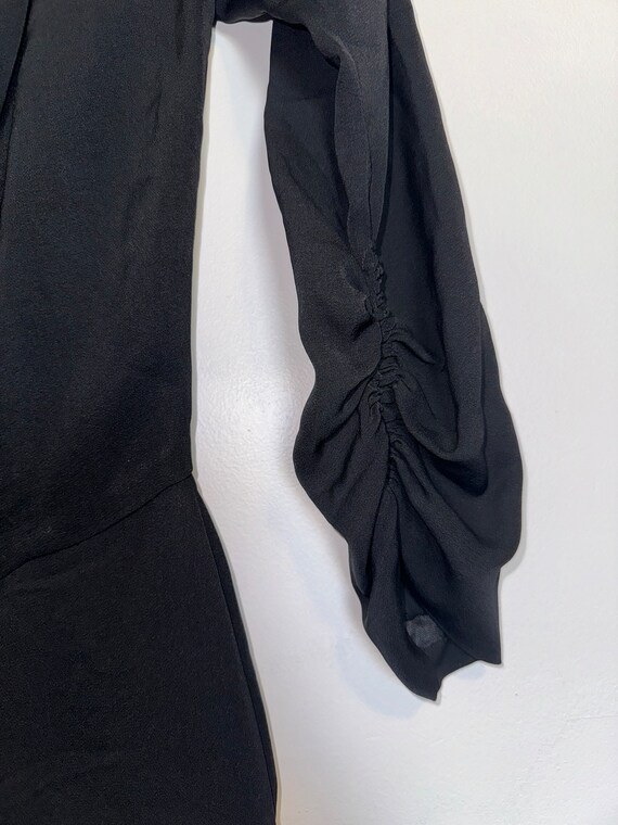 Ceil Chapman 1950s Prestine Black Draped Dress - image 5