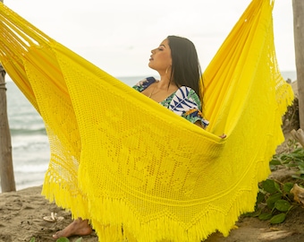 Luxury beautiful handmade Hammock, home decor, artisan made, indoor and outdoor furniture