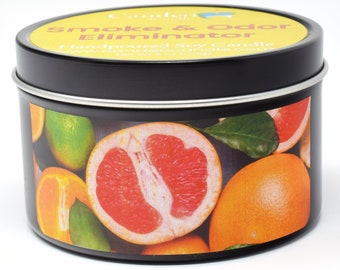 Smoke & Odor Eliminator, 6oz Soy Candle Tin