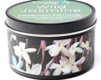 Wild Jasmine, 6oz Soy Candle Tin