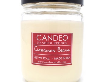 Cinnamon Bears, 14oz Soy Candle Jar