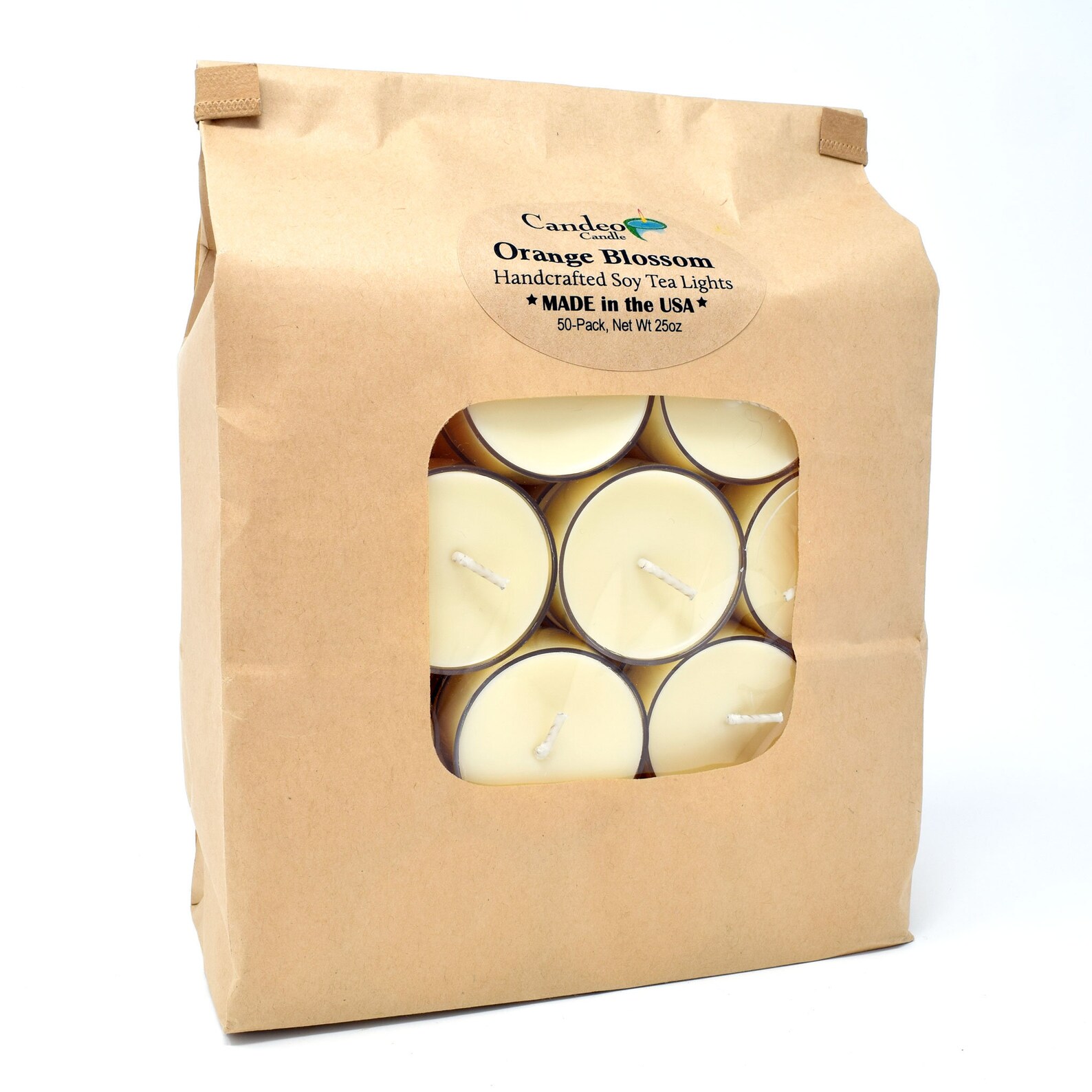 Orange Blossom Soy Tea Lights 12pack Burns 5 Hours Each Etsy