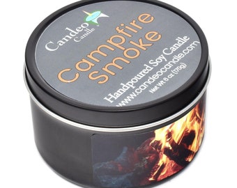 Campfire Smoke, 6oz Soy Candle Tin