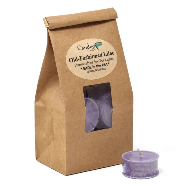 Old-Fashioned Lilac, Soy Tea Light 12-Pack