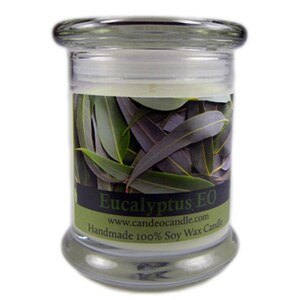 Eucalyptus Essential Oil, 9oz Soy Candle Jar