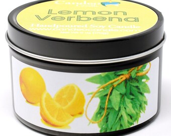 Lemon Verbena, 6oz Soy Candle Tin